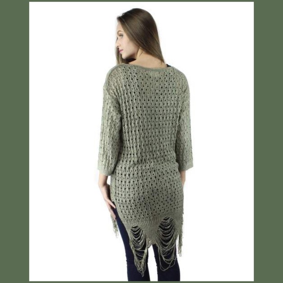 Sage & Flower Burgundy Oversized Knit Sweater - Picture 4 of 4